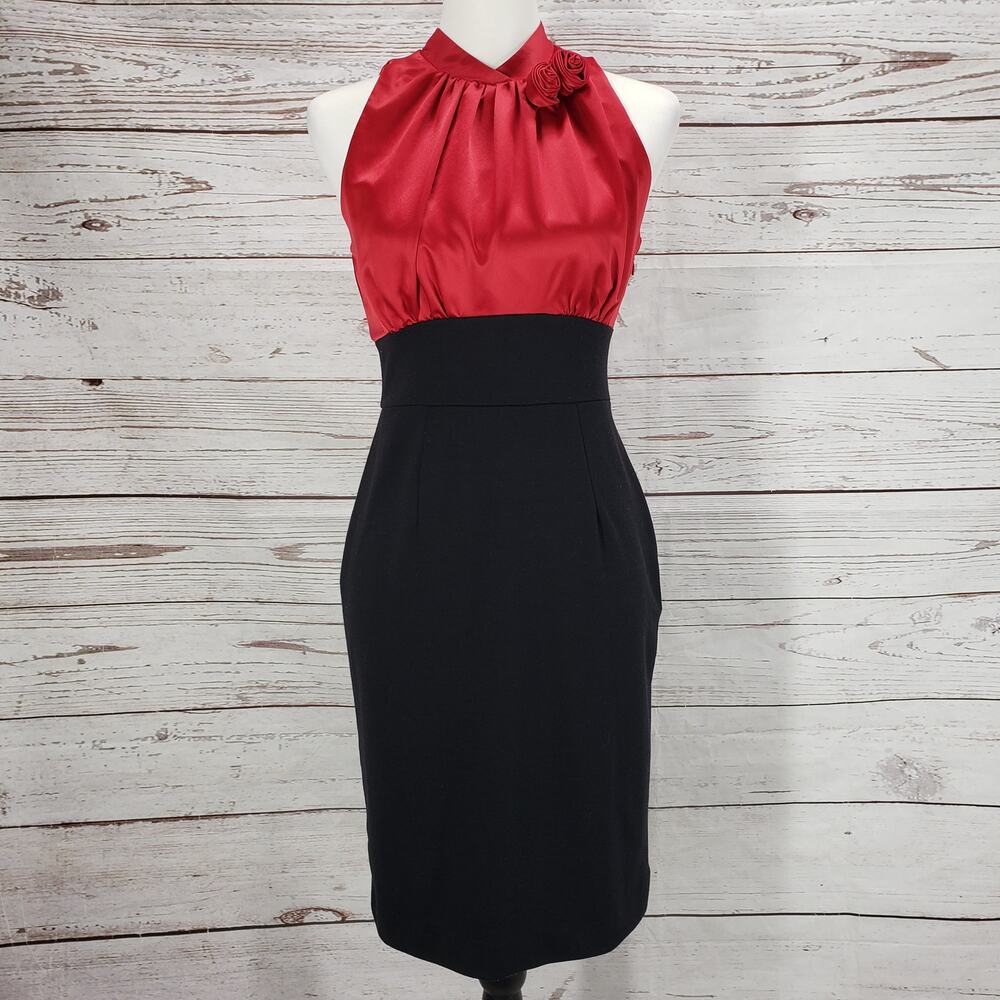 Allen B. by Allen Schwartz Women's Color Block Sleeveless Dress Size 2